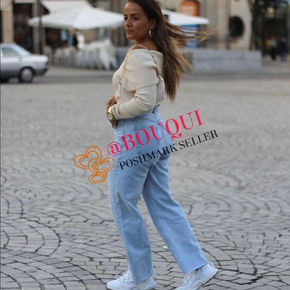 BLOGGERS FAV ZARA OFF SHOULDER FITTED KNIT TOP - Picture 10 of 16